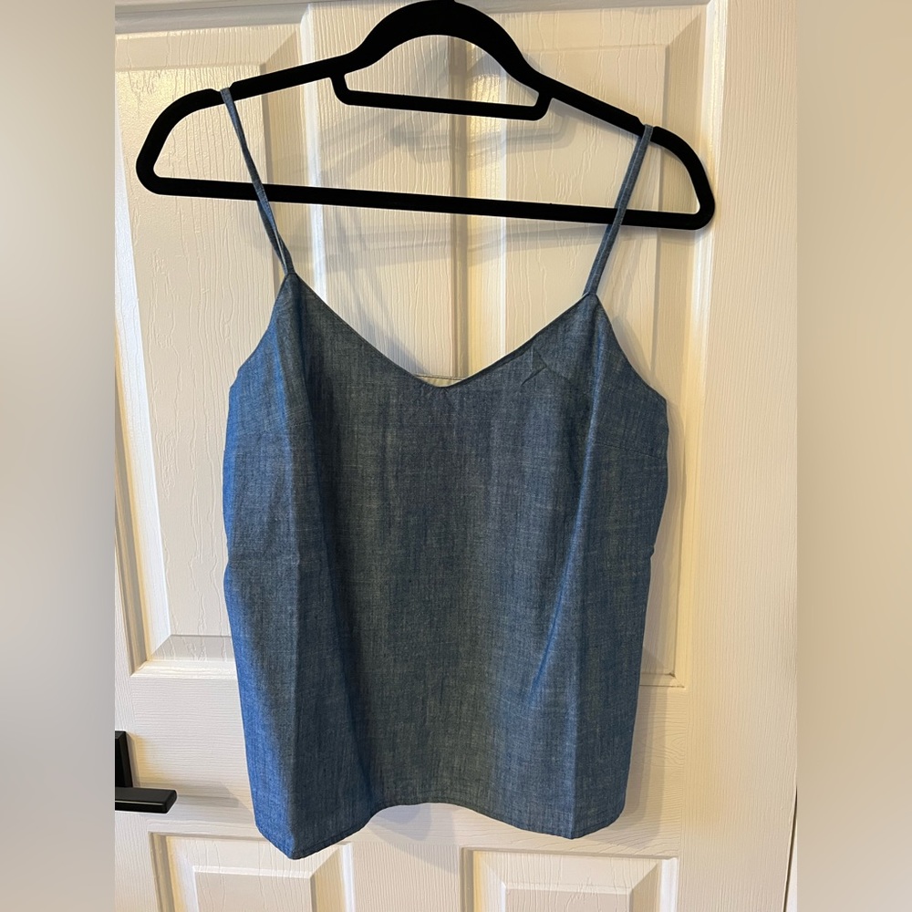 J. Crew Factory Chambray Cami, Size 4 NWT
